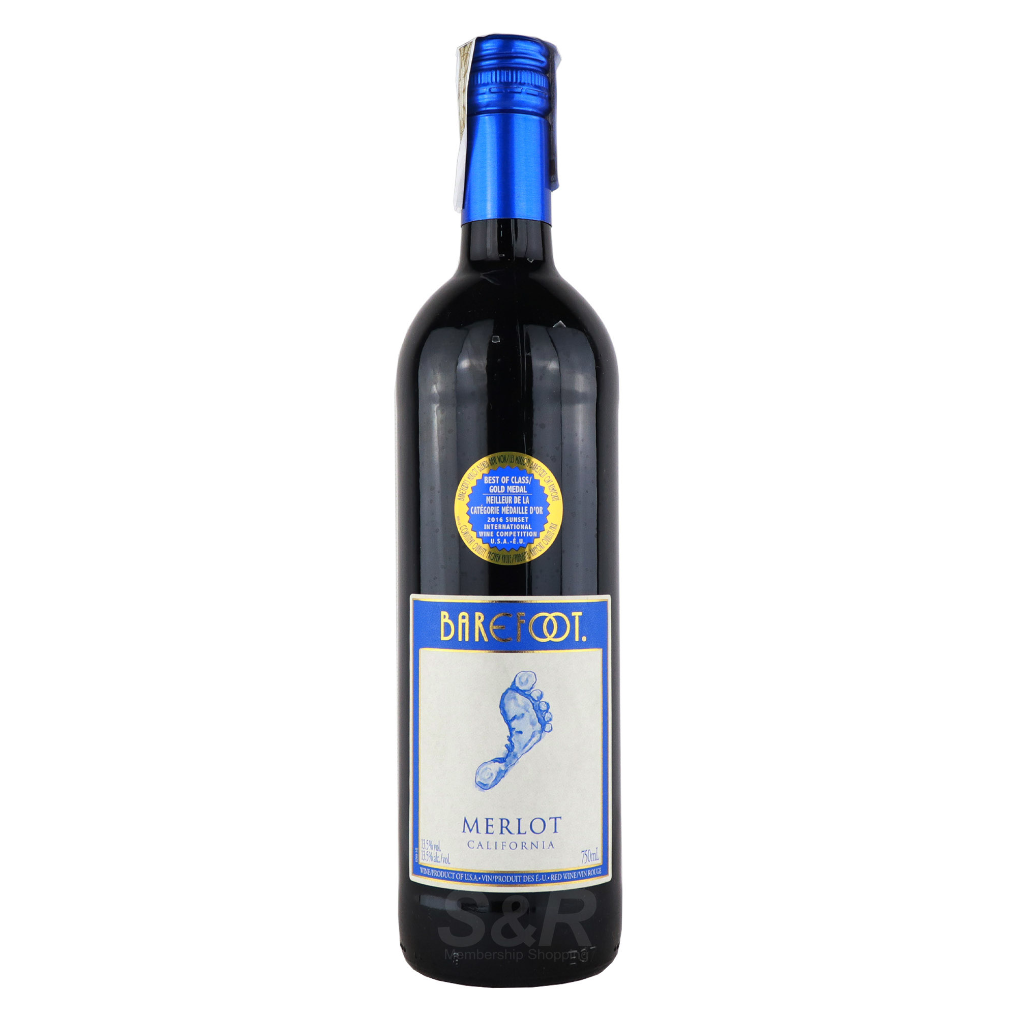 Barefoot Merlot Wine California 750mL Barefoot Merlot Wine California 750mL